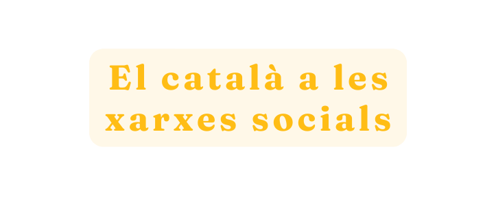 El català a les xarxes socials